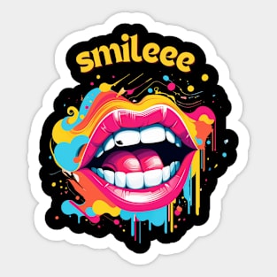 Smile Shirt ,Positive Vibes,Smiley Gesicht,süßes T-Shirt,Happy Shirt Sticker